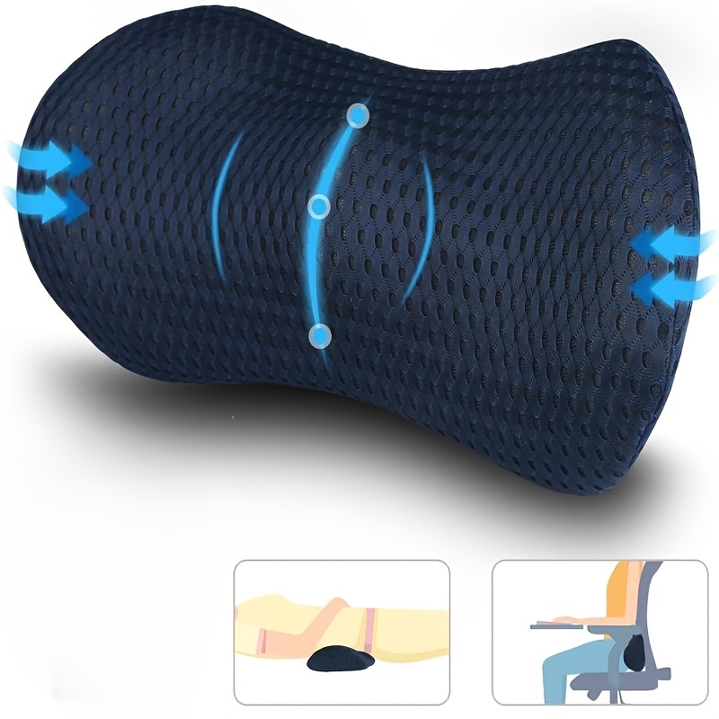 1pc lumbar pillow for low back support   100 polyester cover   car seats office chairs leisure chairs and beds Product details 2
