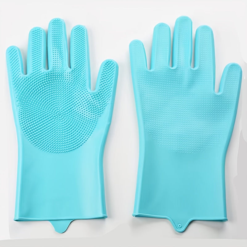 pet bathing glove pet massage brush dog scrubbing bath product gentle deshedding cleaning glove dense bristle design suitable for cats and dogs of all sizes a must have for pet bathing   in   Product details 3
