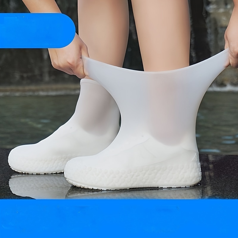 Thickened Wear resistant Silicone Rain Shoe Covers Women Men - Temu Finland