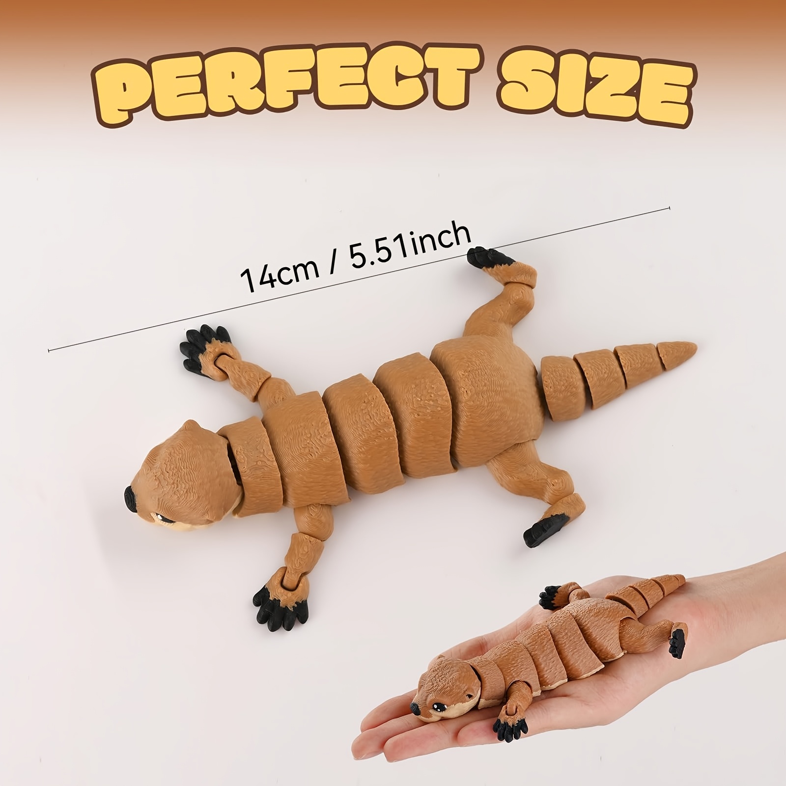 3D Printed Articulated Otter Figurine