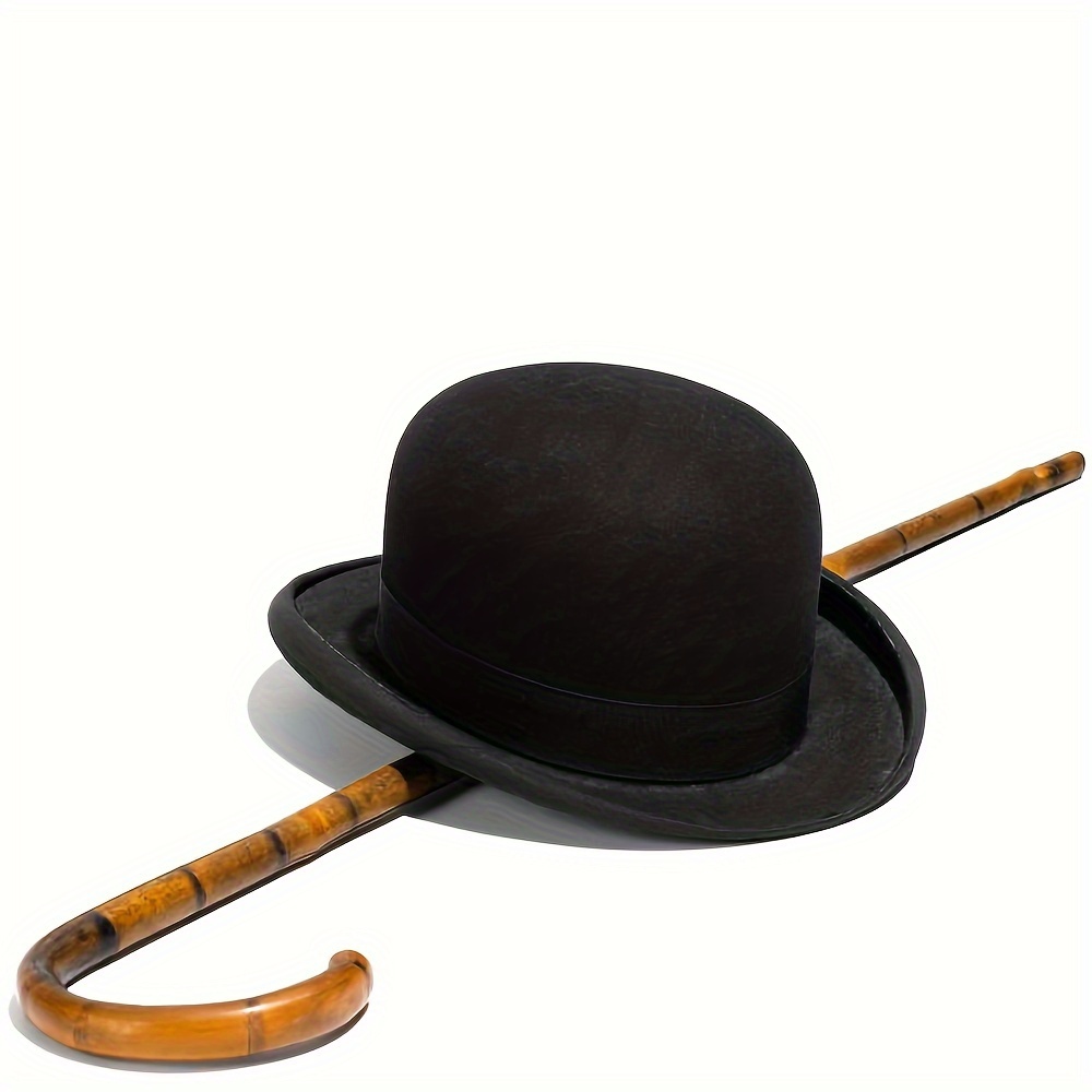 100 wool men derby hat roll brim english bowler hat fedora  display picture 3