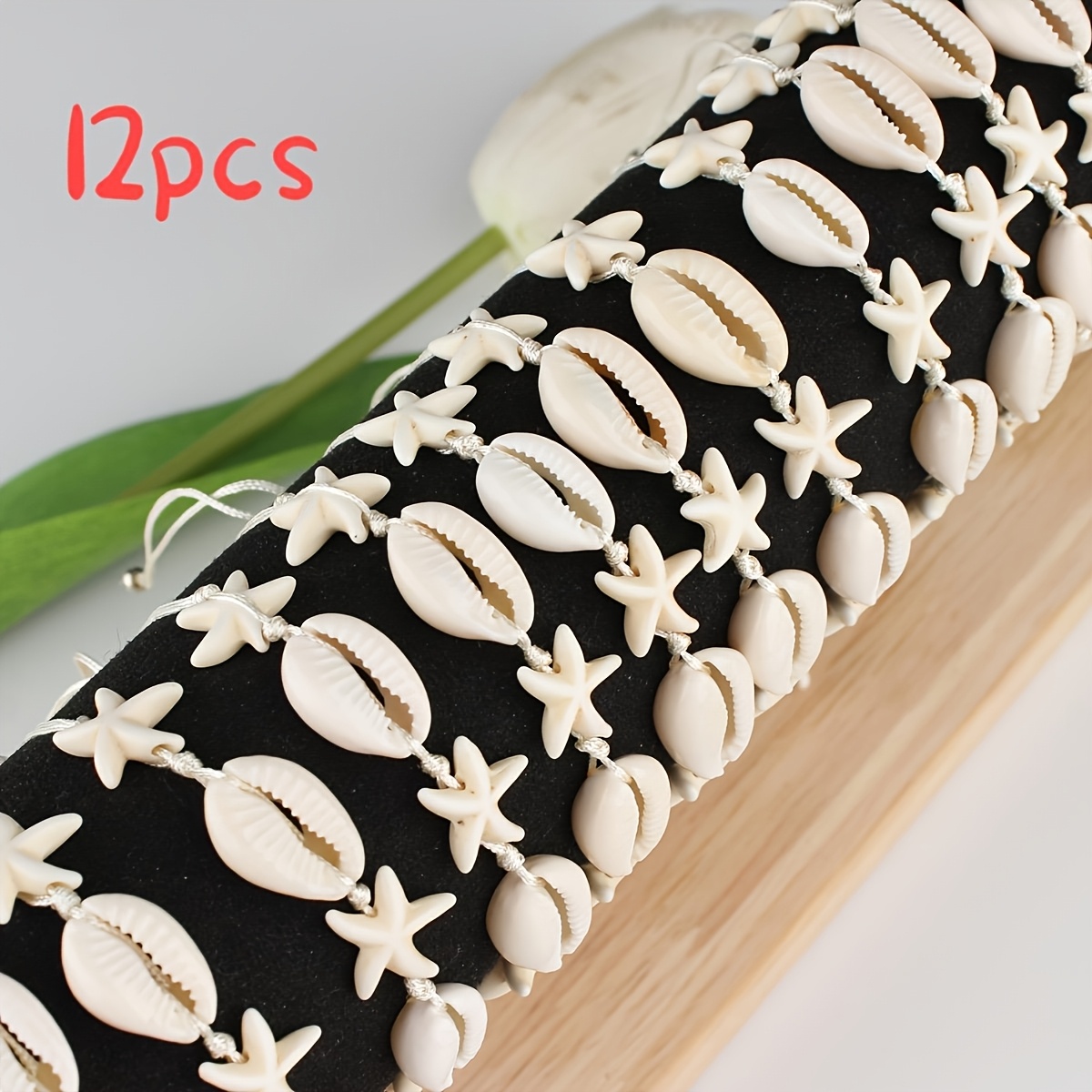 12pcs Ocean-themed Bohemian Style Beach Vacation Bracelet, Fashionable And Classic