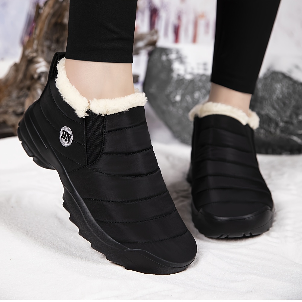 Men's Snow Boots, Warm and Comfortable Ankle Boots for Outdoor Hiking