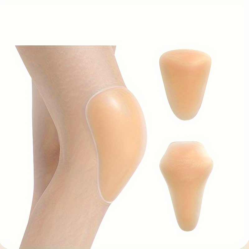 skiing silicone soft knee pad for sports basketball figure skating beige hand wash only no battery needed knee support brace   silicone knee pad knee brace