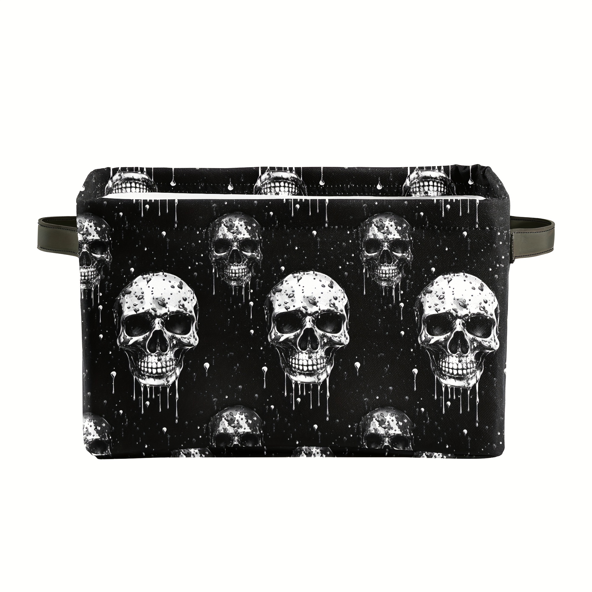 

Halloween Skull Folding Pu , Polyester Closet Organizer For , For Halloween Decor ( Of 1)