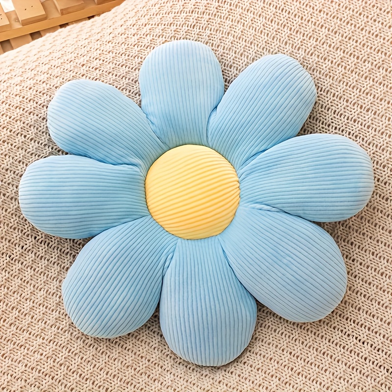 Image of -petal Sunflower Cushion Plush Petal Seat Pad Sofa Balcony Bay Window Tatami Home Decor Office Chair Backrest Pillow