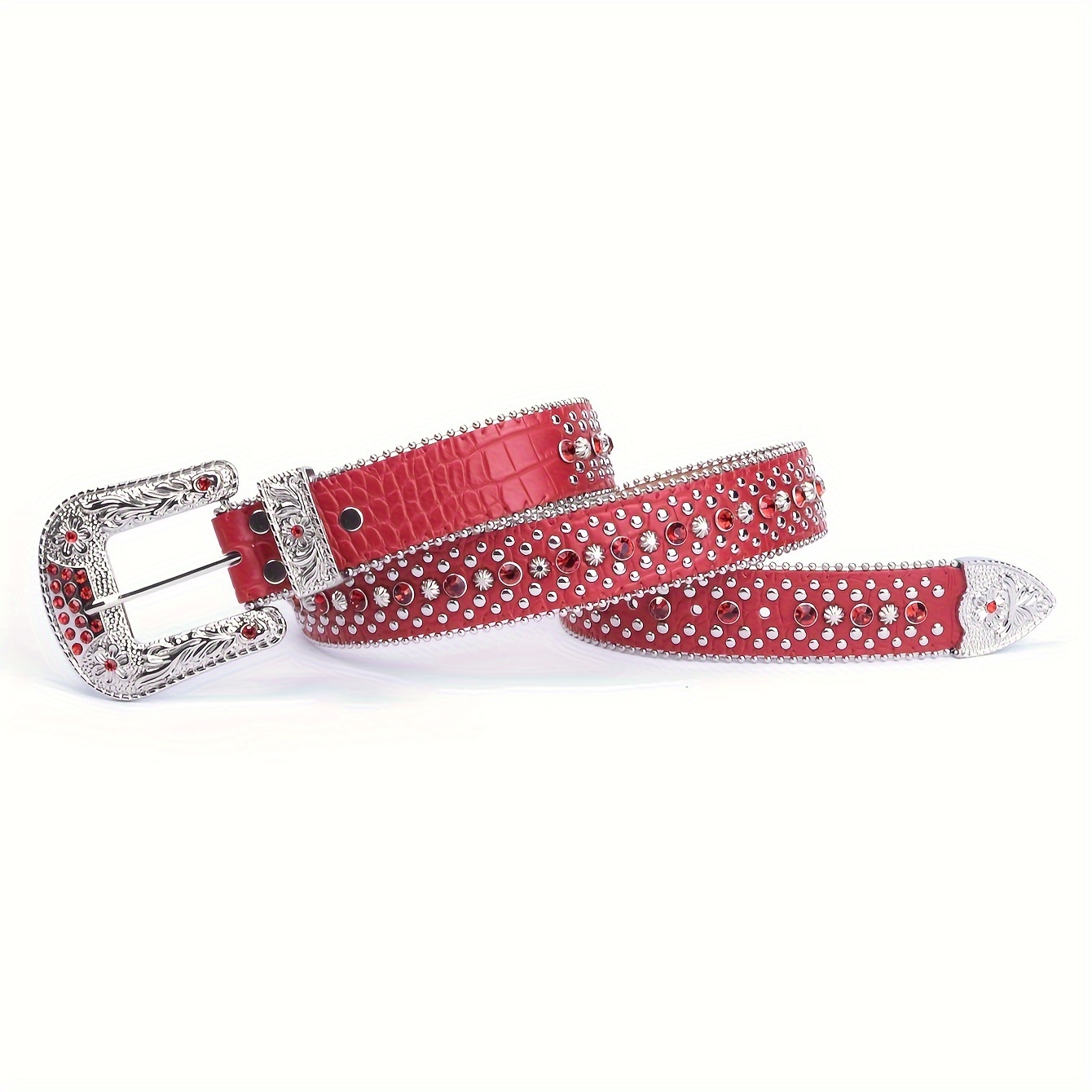 punk men women belt western studded pu leather - Temu Belgium display picture 2