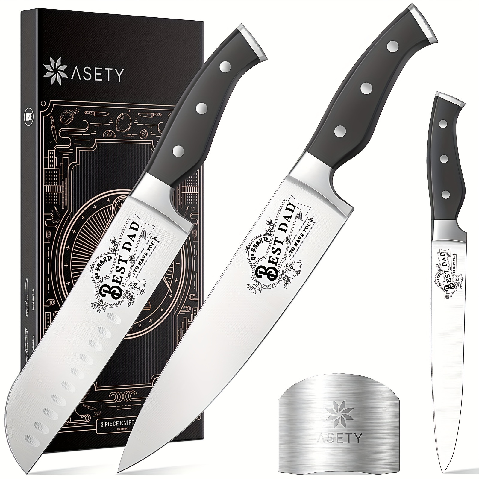 

Dad Birthday Gift From Daughter Son Kids, Gifts For Dad, Men, Fathers Day, Presents For Father, , Kitchen Knife With Gift Box