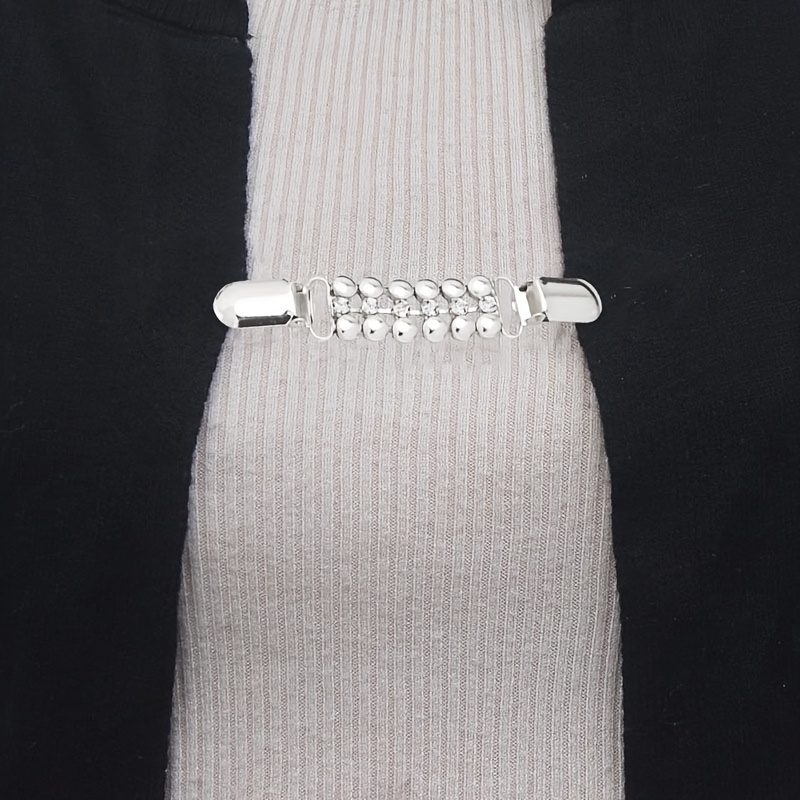 Diamond-Studded Claw Chain Clothing Buckle Duckbill Clip Shawl Brooch