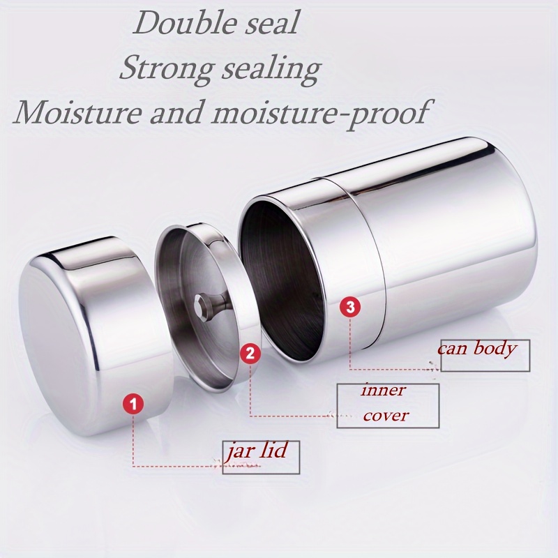 высококачественный контейнер для чая из нержавеющей стали 304, безопасный для контакта с пищей, с герметичной крышкой для хранения чая дома и в путешествиях, объемом 400 мл и 560 мл, подробности 7