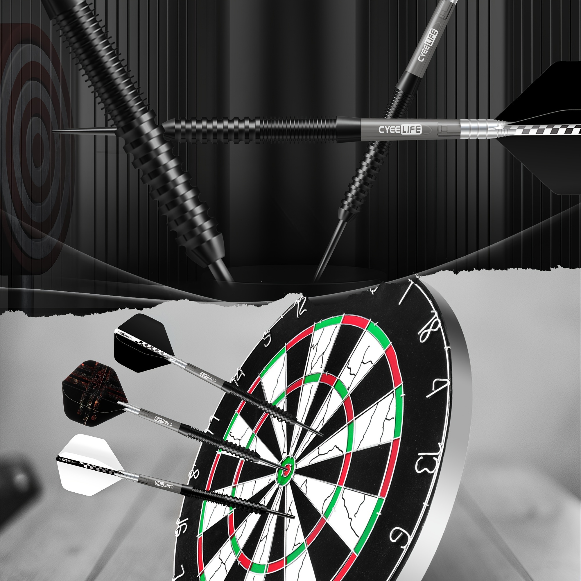 26G Hard Metal Dartpijlen (Totaal Gewicht 28.3G) voor Professionele Competities en Thuisgebruik