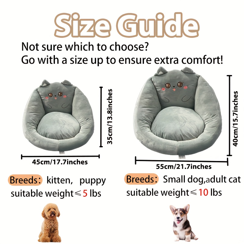 dog sofa pet couch with soft polyester fiber padding easy assembly for small medium large dogs ideal for living room bedroom balcony pet furniture for puppies adult dogs   seat   material   bed   padding puppy bed   Product details 4