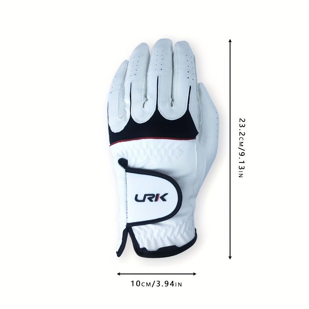 1 kos PU material moška zračna mrežasta golf rokavica proti drsenju za levo roko, udoben oprijem, unisex golf rokavica proti drsenju, ustvarja