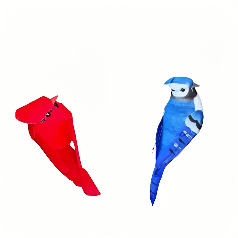 TEMU A Pair Of Gorgeous And Luxurious Artificial Ornaments, Decorative Hanging Decor In A Red And Blue Set, Suitable For Indoor/outdoor Decoration,