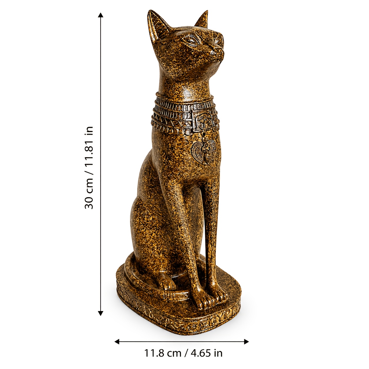 Retro Egyptian Cat God Pharaoh Resin Statue - Sculpture Bringing Wealth, Suitable For Home And Office Decoration, Perfect Housewarming Gift, For Christmas, Ideal Gift For Thanksgiving