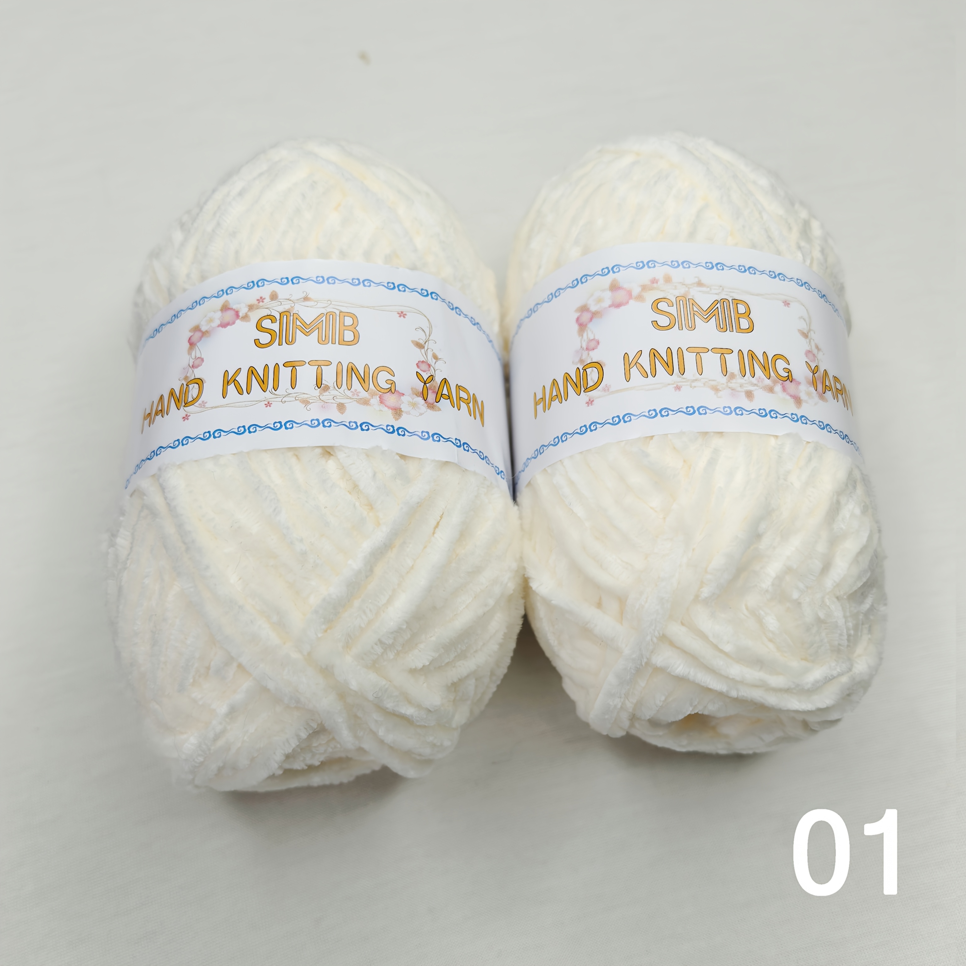 TEMU 2- Of Chenille Velvet Yarn, 100% Polyester Soft Warm Plush Thread For Crochet Knitting Doll Scarf Bag Materials, 50g/bundle Multicolor Gift