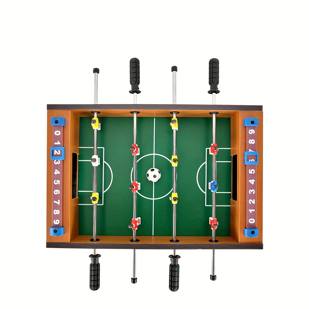  wooden mini foosball table portable tabletop soccer game with high quality rods easy fold store design adults 14 ideal gift for holidays celebrations Product details 3