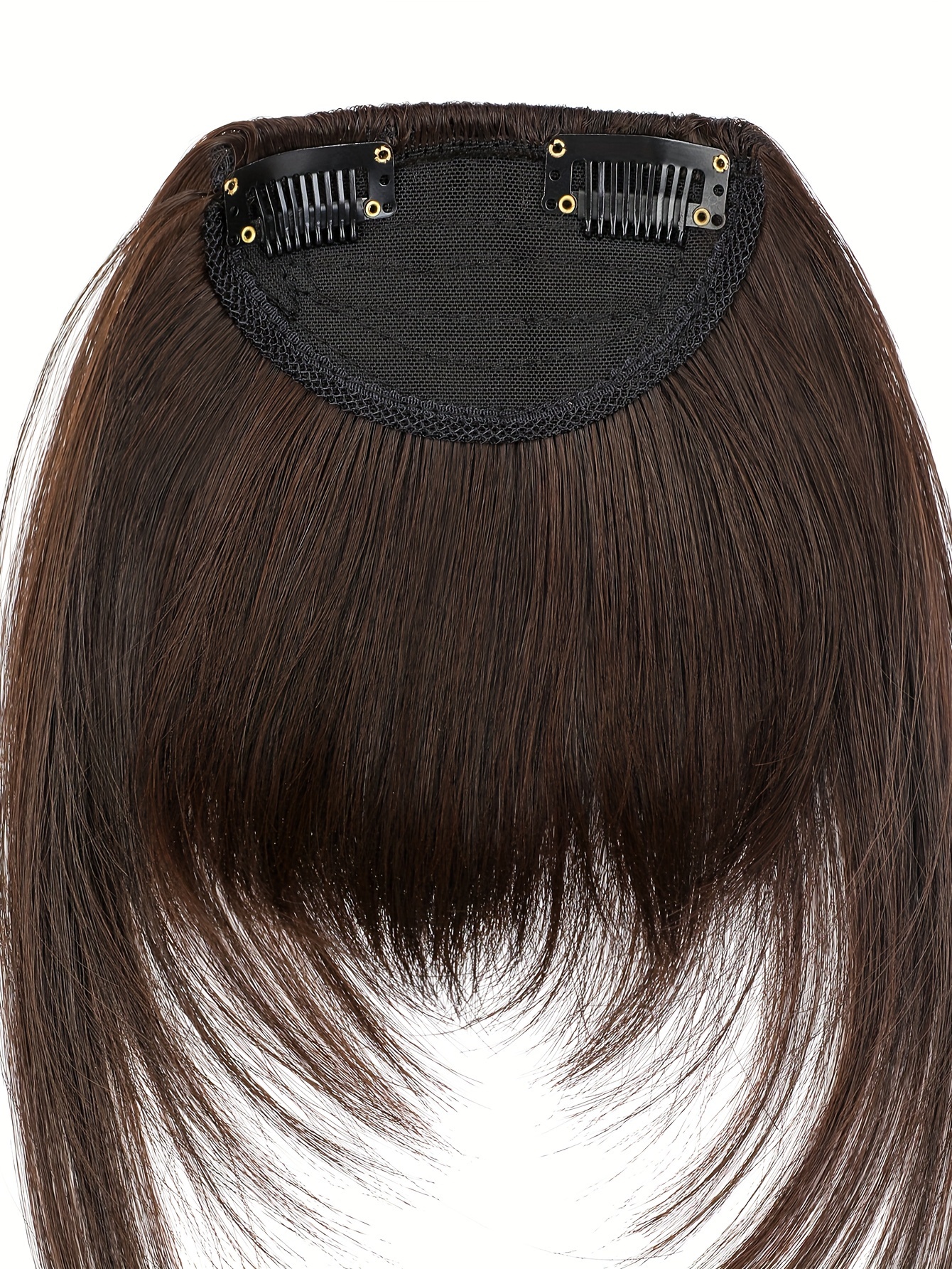 synthetic wig with 12 inch bangs on   suitable for daily   ladies details 17