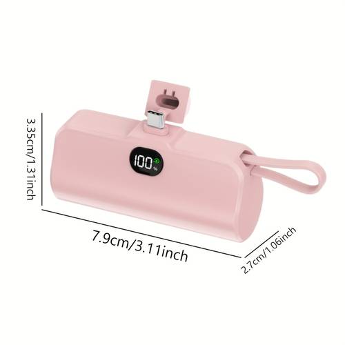 portable charger power bank 4500mah fast charging portable phone charger with lcd display stand mini battery pack compatible with phones and other mobile power supplies etc