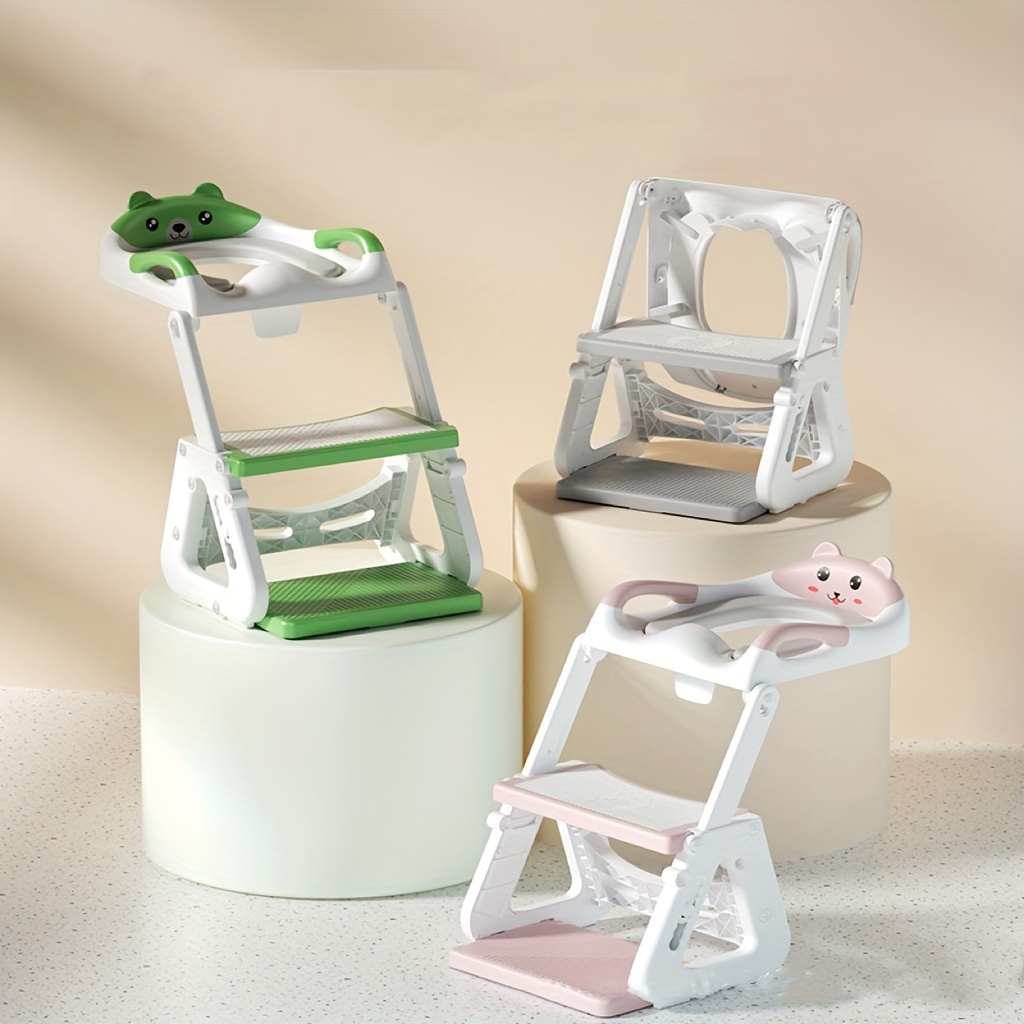 multi functional auxiliary toilet ladder childrens toilet training ladder toilet ring folding ladder toilet   used as a foot stool toilet details 9