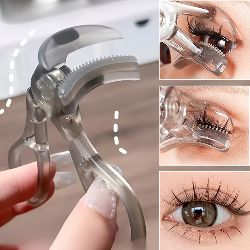 

Easy-to-use Hypoallergenic Eyelash Curler With Built-in Comb - , Portable Eye Shapes, Replaceable Pads, No Batteries Required - Beginners