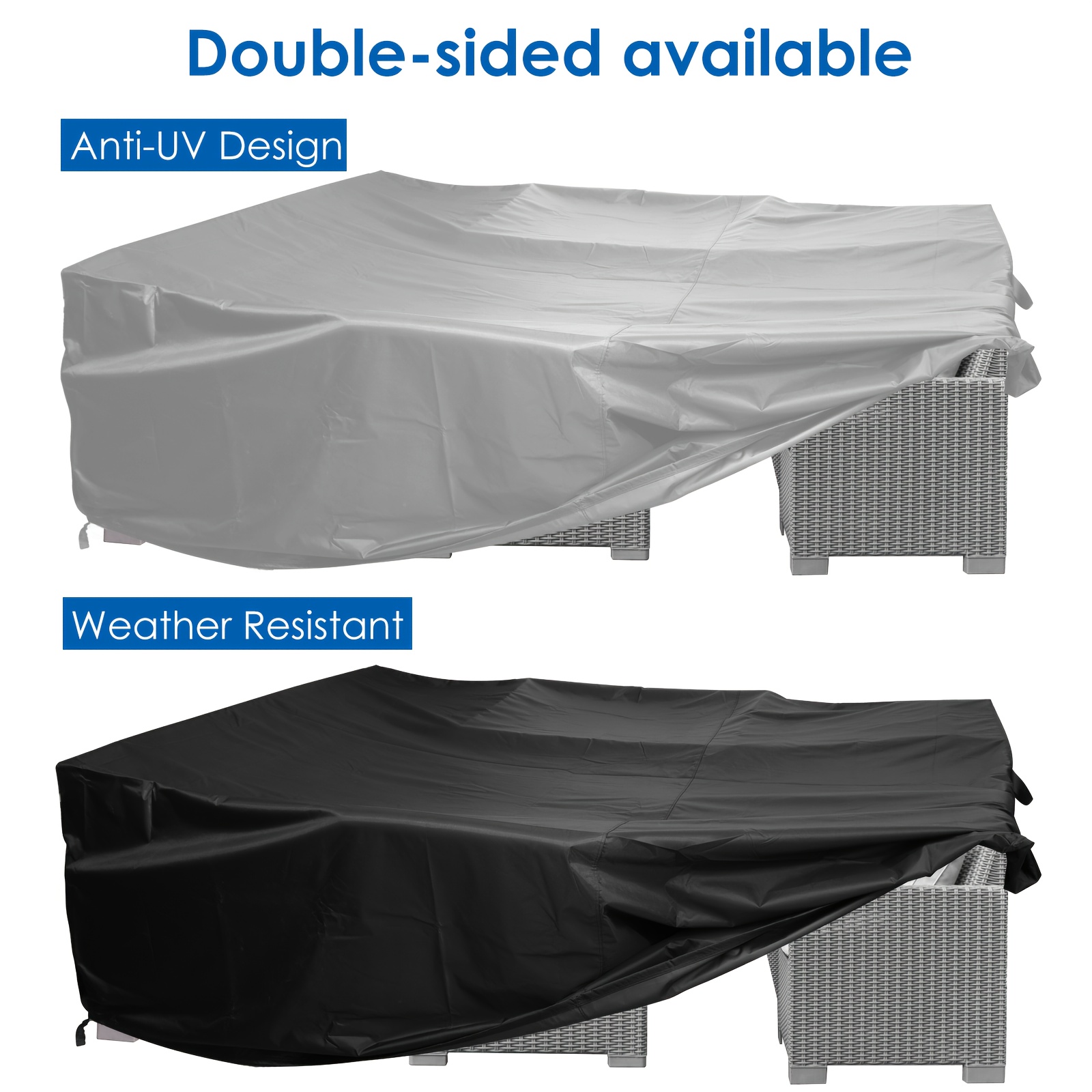 

Uv Resistant, Waterproof, And Wind-proof Outdoor Furniture Cover - Suitable For Different Furniture Combinations