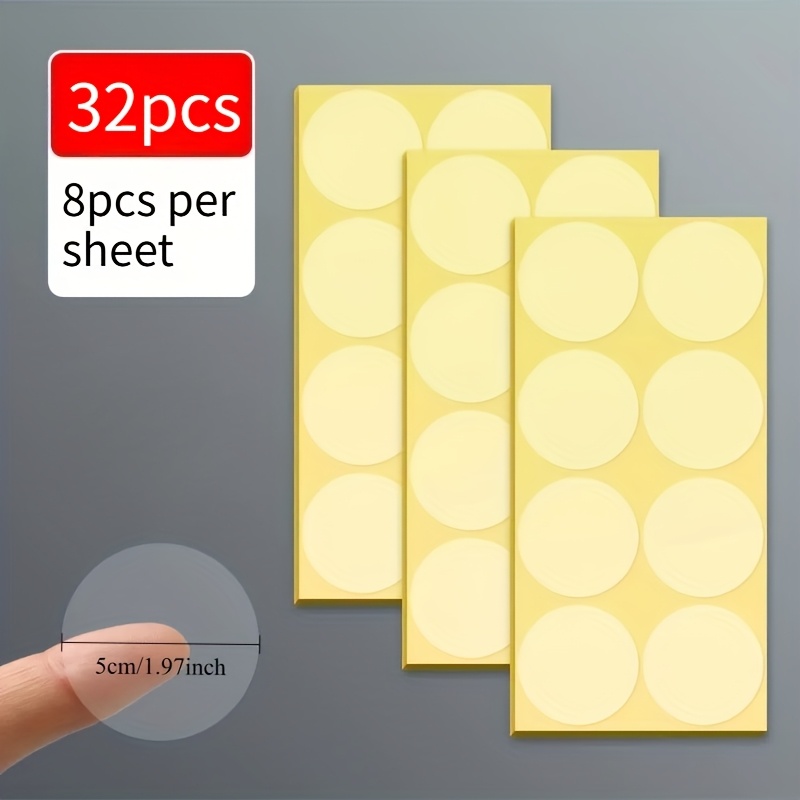 Image of 16pcs/24pcs/32pcs Transparent Self-sealing Circular Stickers Are Very Suitable For Holiday Decoration And Party Packaging. Recommended For Envelopes And Packaging