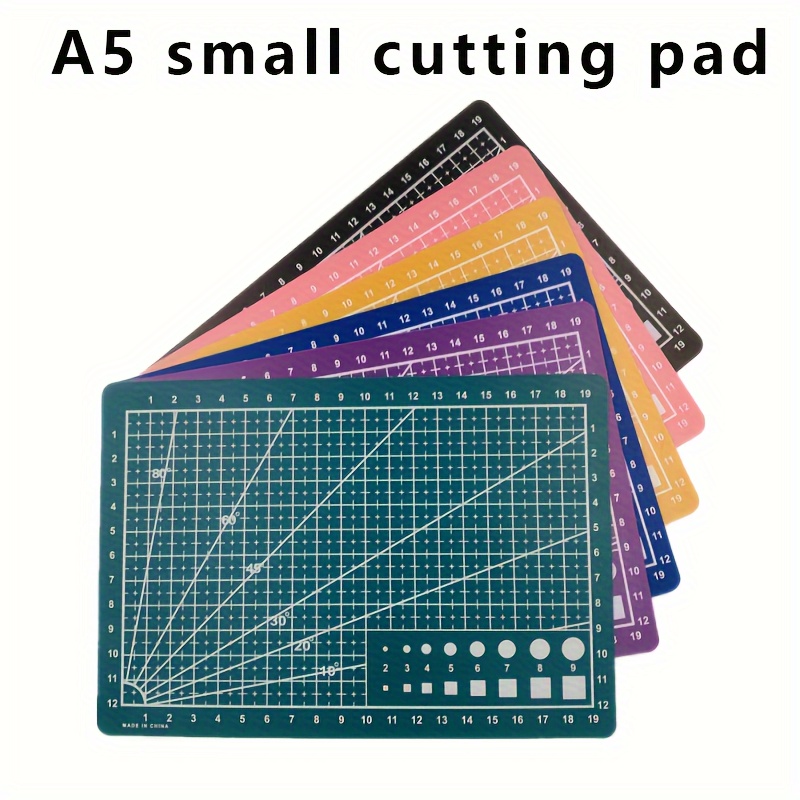 Tapete de costura autocurativo tapete de corte rotativo de doble cara 5  capas tabla de cortar para manualidades manualidades tela de pasatiempos