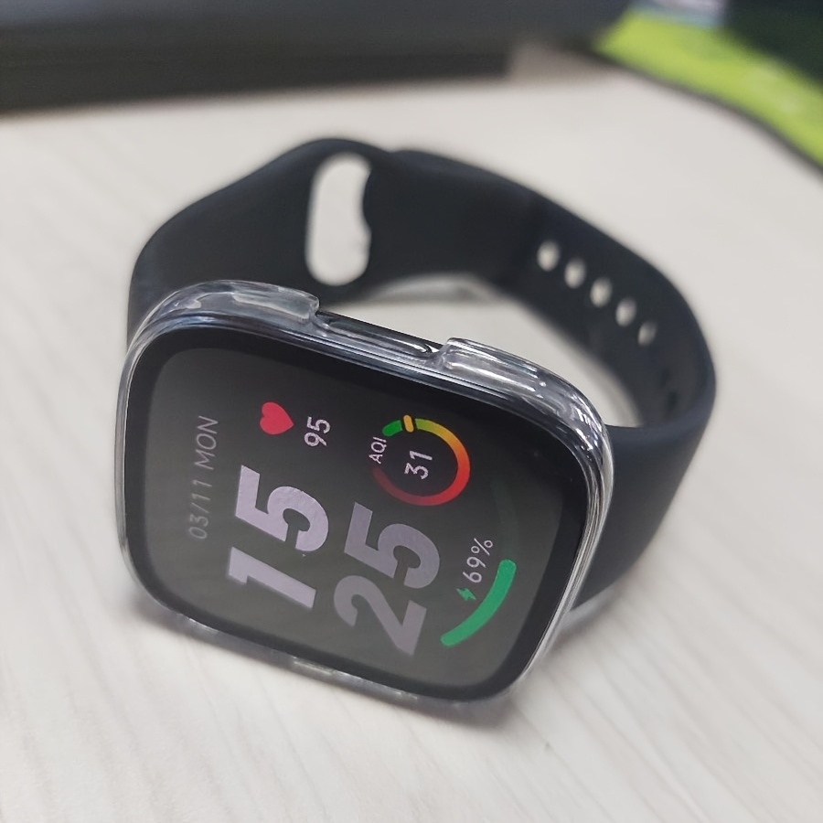 TEMU Прозорий набір 2 шт. для Redmi Watch 3 Active, захисний чохол, модний та простий чохол, прозорий та сумісний з усіма