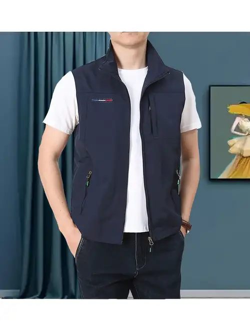 Gilet Cargo Homme Sans Manches Multi-Poches - Casual Outdoor Pêche Voyage