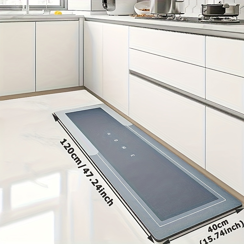 TEMU 1 High-quality Diatomaceous Floor Mat, Anti Slip Bottom Absorbent Floor Mat, Quick Drying Bathroom Living Room Carpet, Absorbent Bath Mat,