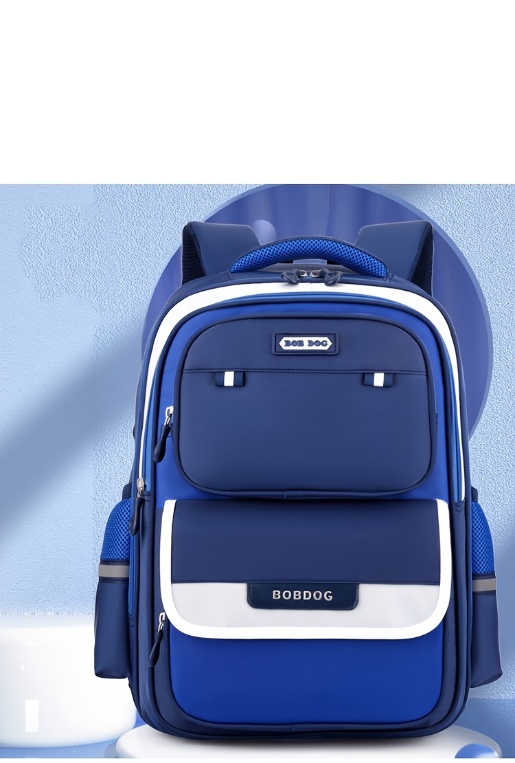 Bobdog Large Capacity Backpack with Spine Protector Design - Lightweight, Adjustable Strap, Zipper Closure, Ideal for Students, New Student Backpack|Modern Backpack|Durable Backpack