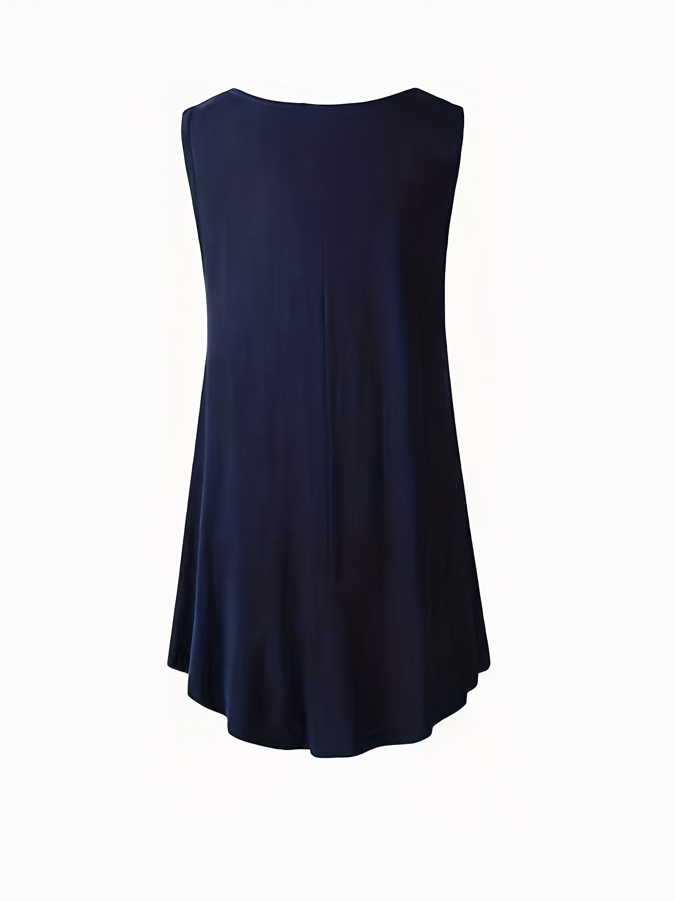 Women's Plus Size Sleeveless Olive Green Round Neck Tank Top - Loose Fit Summer Vacation Top, Machine Washable Casual Chic Shirt for Beach Outings & Lounge Wear, Summer Tank Tops