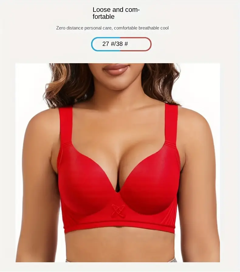3pcs new comfortable seamless underwear for women thin deep v posterior contour anti sagging no underwire small bust gathered Product details 5