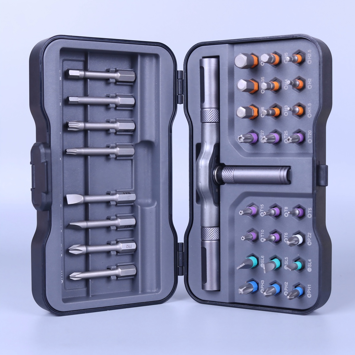 Professional 25/33-in-1 Magnetic Ratchet Screwdriver Set/ Detachable Handle With Alloy Steel Drill Bit/for Household Appliances/auto Parts Repair/compact Portable Case