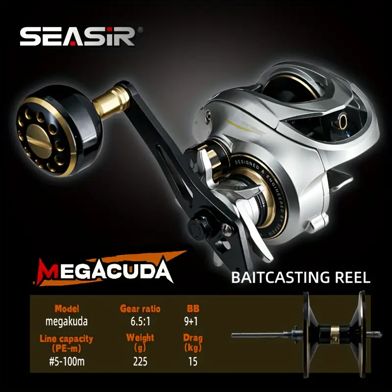 metal frame baitcasting fishing reel 9 1 bb 6 5 - Temu metal frame baitcasting fishing reel 9 1 bb 6 5 - Temu