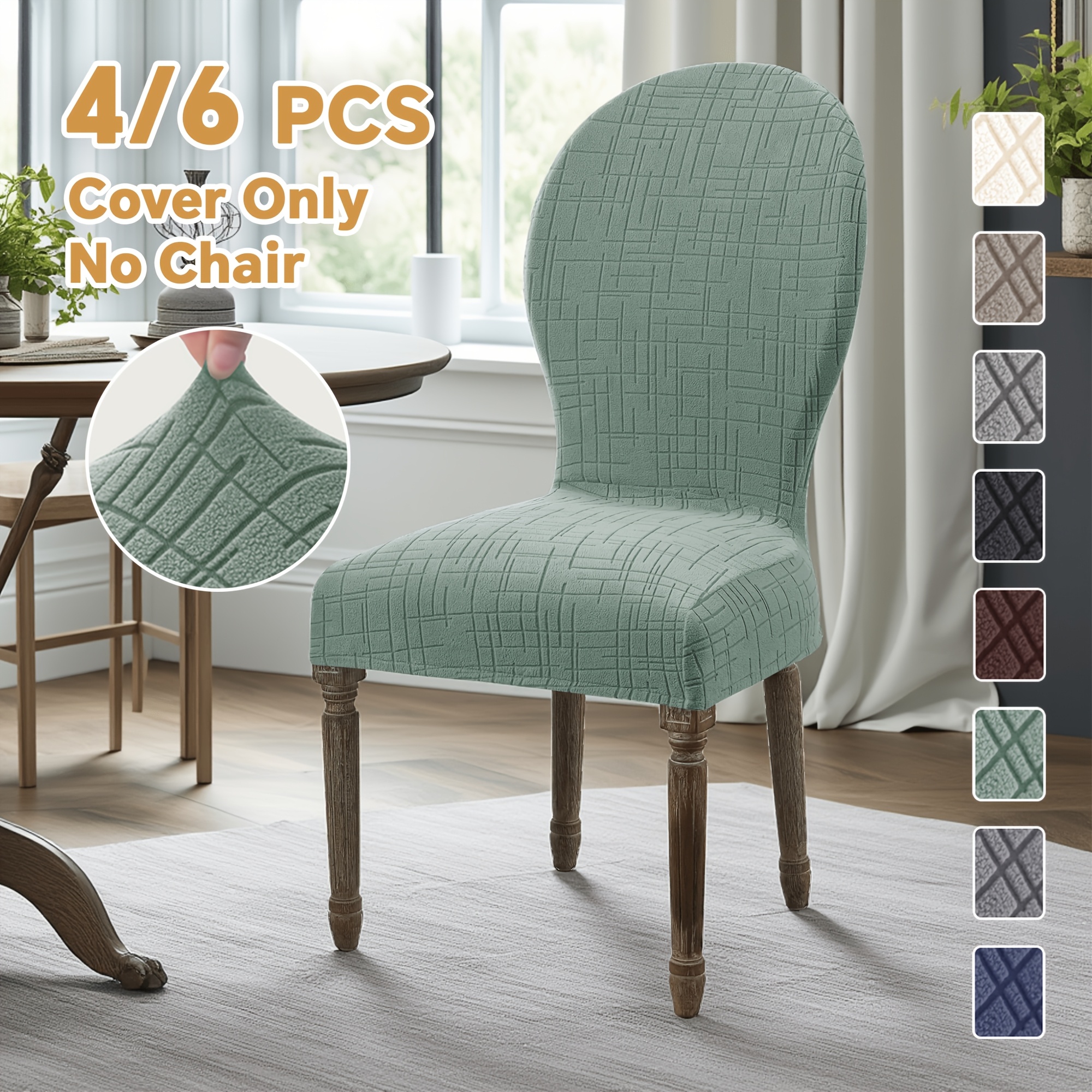 round dining chair covers sold on Temu United States