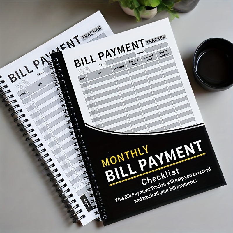 48-Month Bill Organizer and Budget Planner Notebook with Monthly Expense Sheets, Payment Log, and Savings Overview