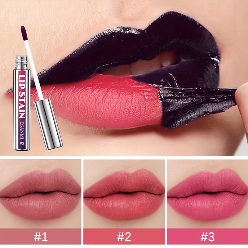3pcs Lip Tint Set with Tweezer & Lip Brush