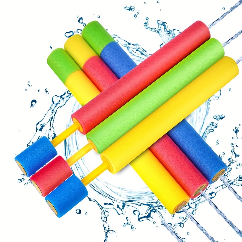 

4-piece Summer Water Toys - Fun Beach & Outdoor Spray Set, Durable Plastic, 25x4cm - Assorted Colors