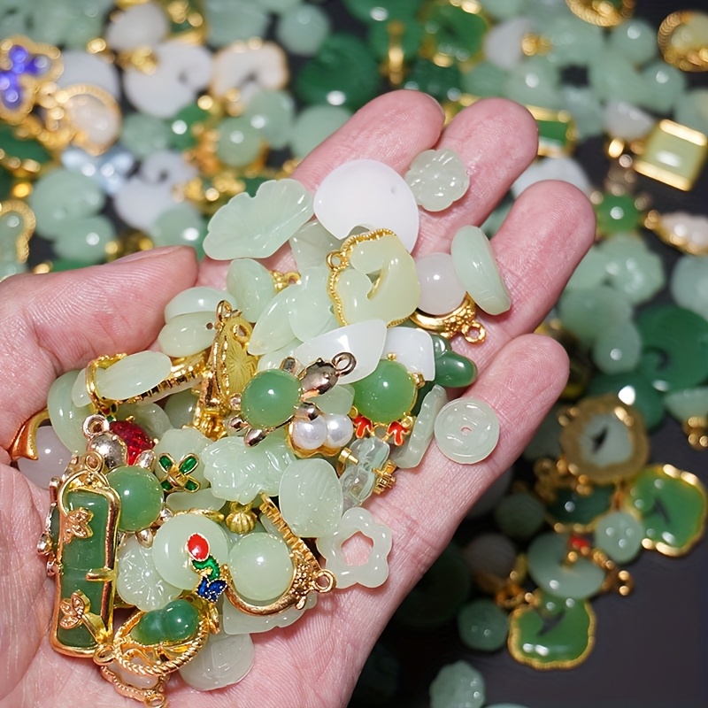 

20pcs Perles de couleurs mélangées pour la fabrication de bijoux, perles assorties pour bracelet, pendentif, collier, fournitures pour la fabrication de bijoux faits à .