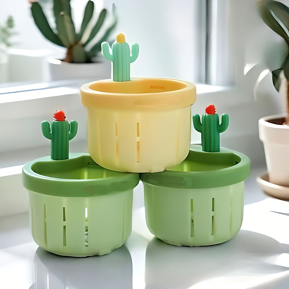 

d'Évier en de Cactus - Panier de Drainage Créatif pour les Résidus, Anti-Obstruction & Prévention des Odeurs, Chromée