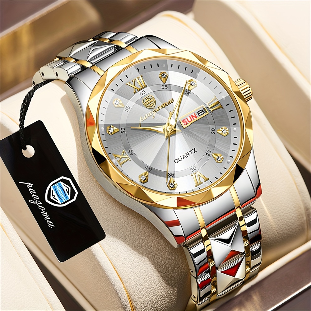 

Men's Trendy Fashion Calendar Waterproof Wrist Watch