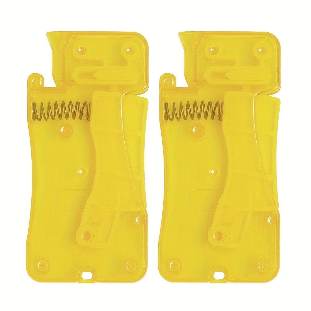 TEMU 2pcs Transparent Automatic Needle Threaders - Threading Tool With Ergonomic Grip, Durable For Sewing, Knitting, Diy Crafts - Ideal For Elderly & Beginners