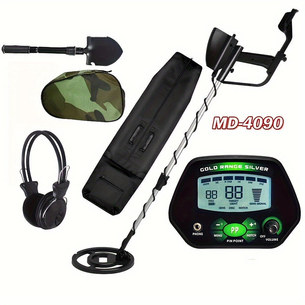1pc professional metal detector for adults high accuracy adjustable waterproof gold detector with disc pinpoint all metal mode for detecting gold coin treasure hunting