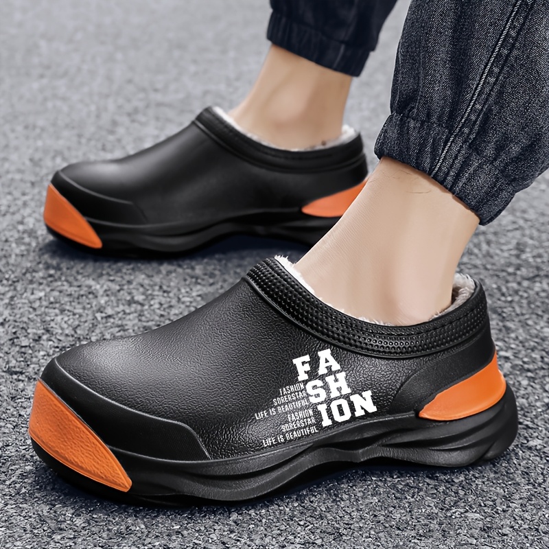 

Men's Slip On Low Warm House Shoes, Autumn Winter Indoor Casual Shoes