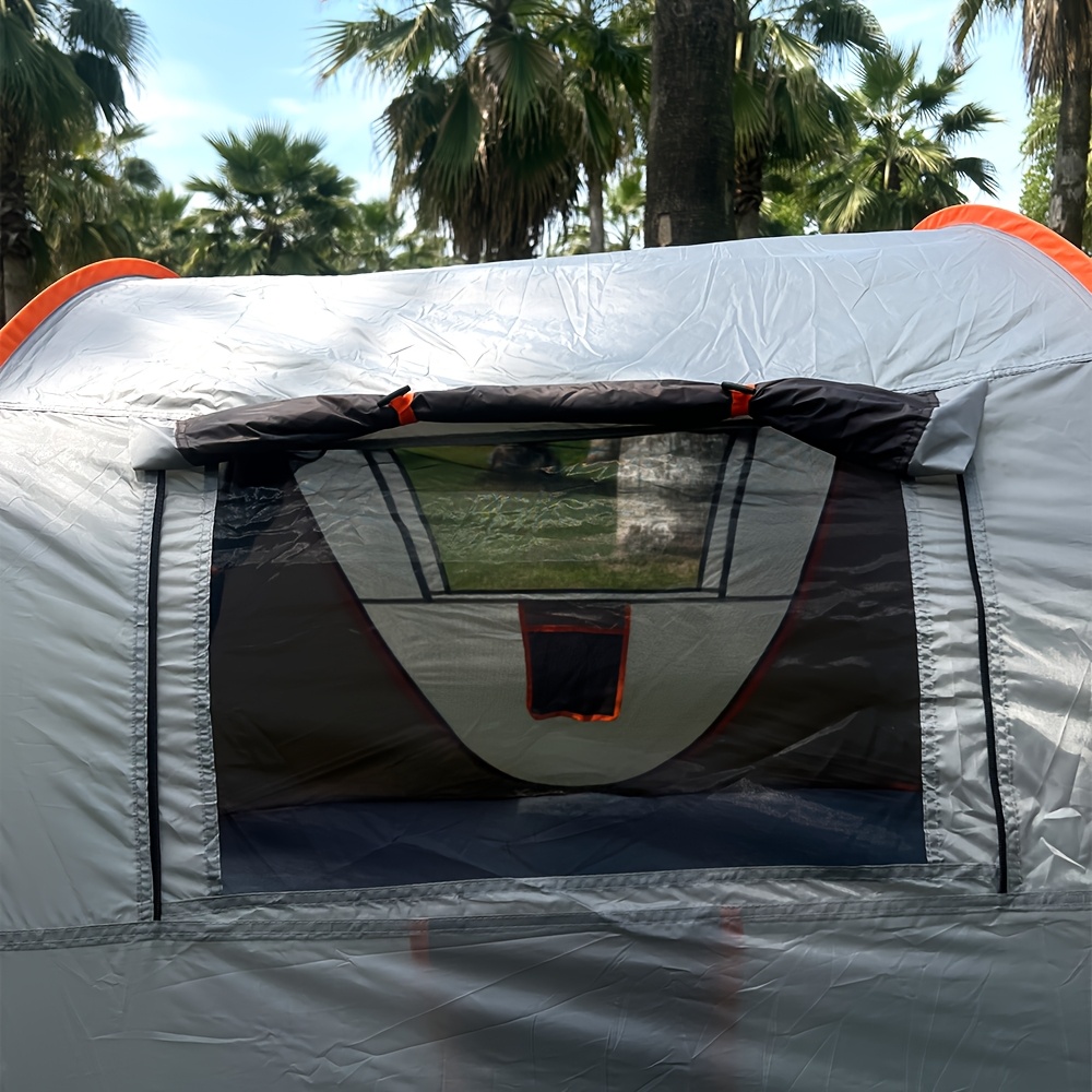 A quick pop-up tent, camping tent, 2 doors and 2 windows, family tent, hiking tent, beach tent, fishing tent, travel essential tent, suitable for camping hiking and traveling, Christmas gifts