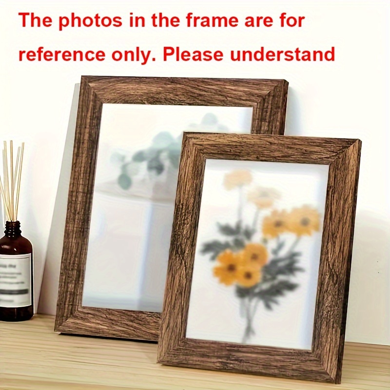 

Rustic Wooden Photo Frames 1pc – High Definition Glass Picture Frame For Wall & Tabletop Display – Versatile Decor, Graduation, Gift, Universal Holiday Use – No