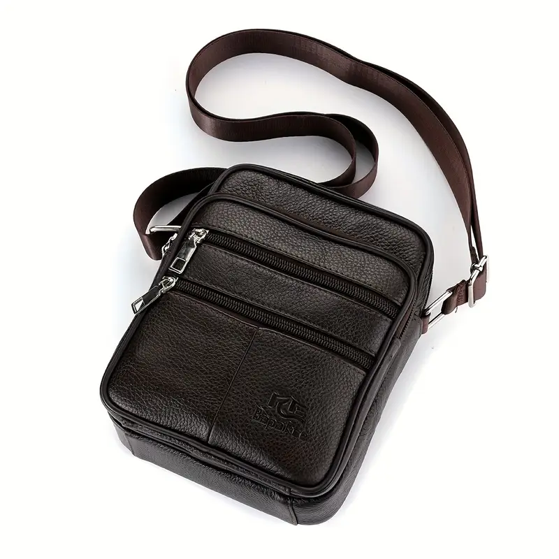mens new genuine leather crossbody bag vertical style trendy - Temu Oman mens new genuine leather crossbody bag vertical style trendy - Temu Oman