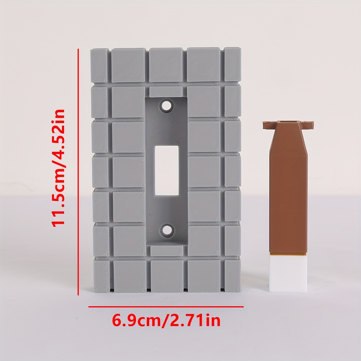 1pc Creative Decorative Light Switch Board, Suitable For Standard Toggle Switches, , For Batteries